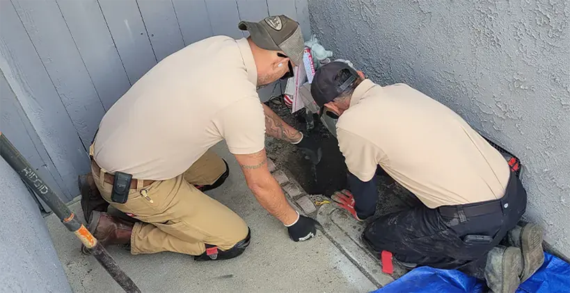 Slab Leak Line Reroute Fountain Valley