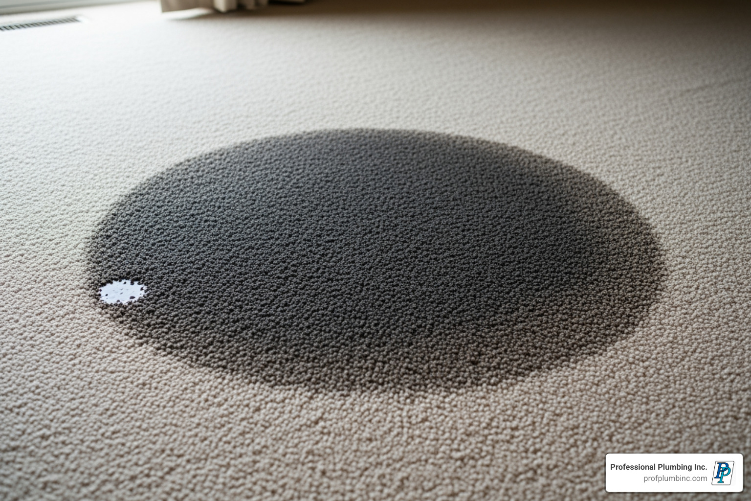 Cold water slab leak