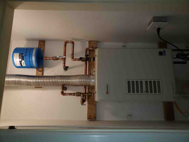 continuous gas hot water system