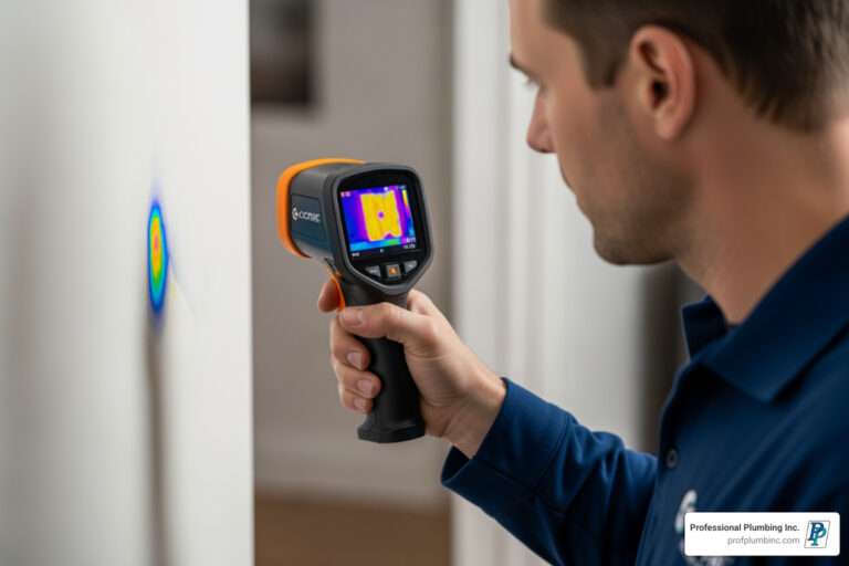 Thermal imaging leak detection