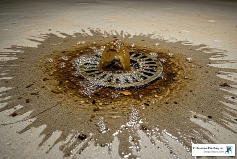 basement drain backed up