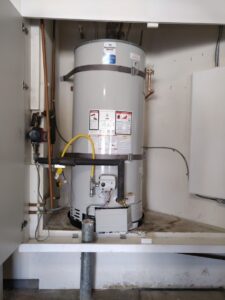 water-heater-service-bradford-white-tank-orange-county A 75 gallon residential tank water heater installed by Professional Plumbing in Orange County